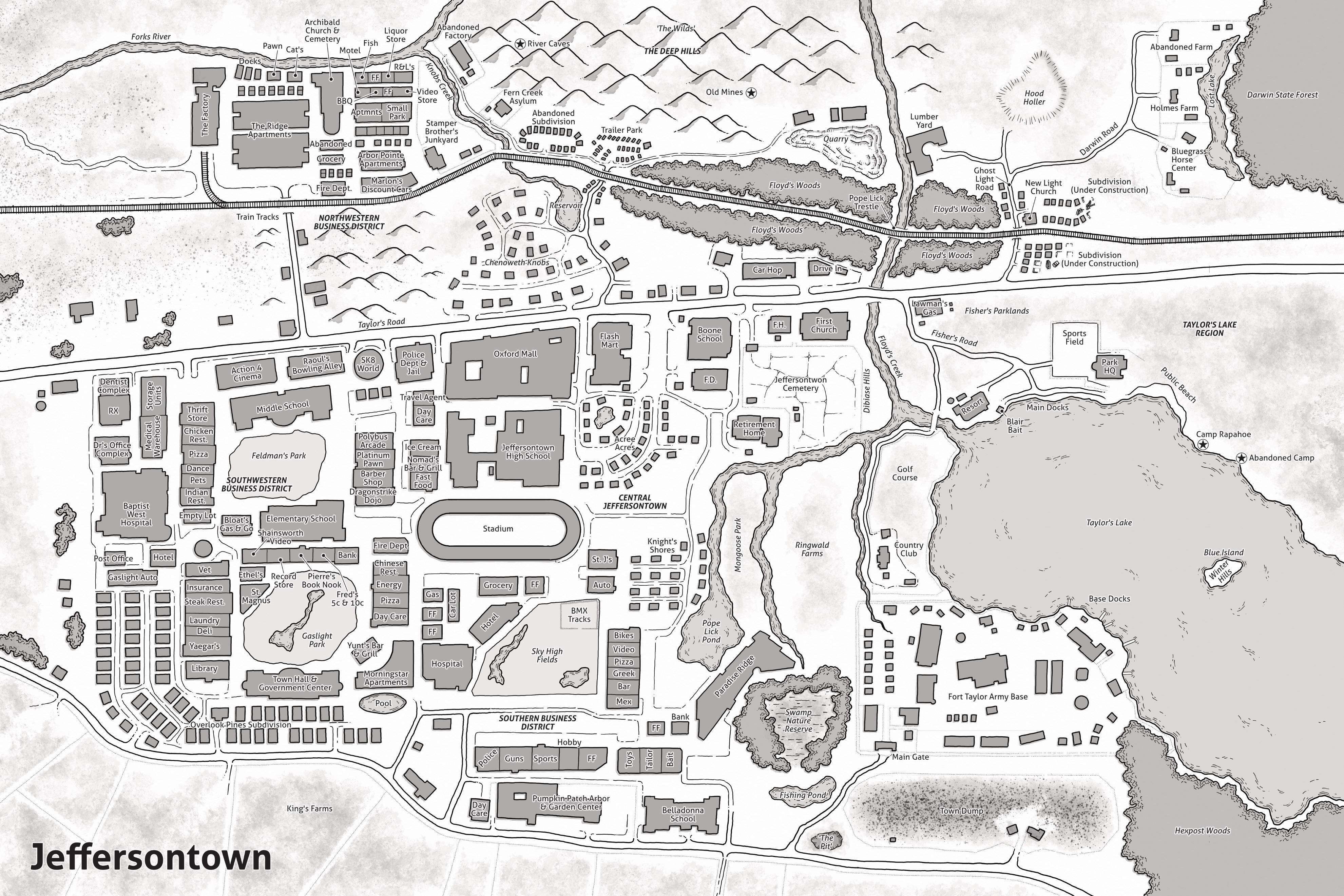 Map of Jeffersontown